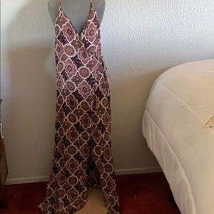 Maxi print dress